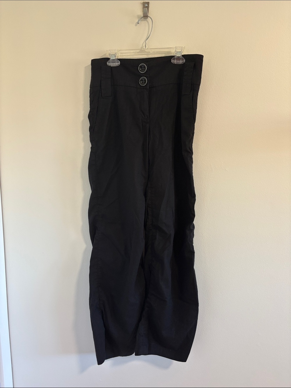 Cara Lotti Paris Y2K Black Trouser Pants Women’s Size 8